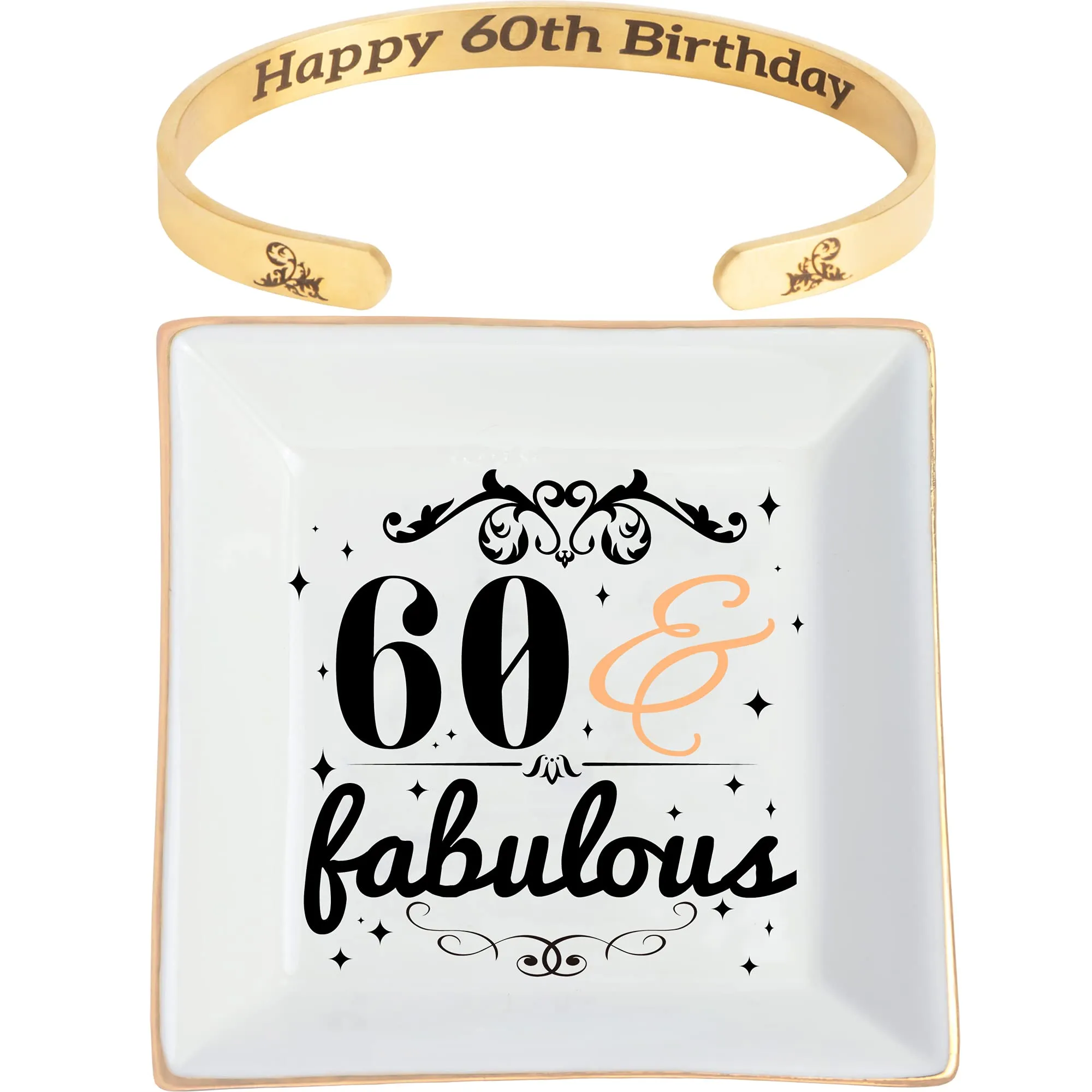 60th Birthday,60th Birthday Gift for Women,60th Birthday Jewelry Dish,60th Birthday