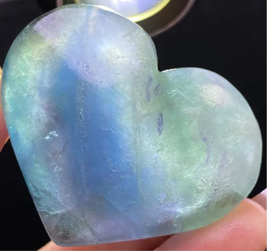 A Stylish Natural Fluorite Love Pendant