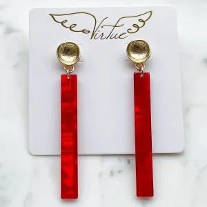 Acrylic Bar Earrings