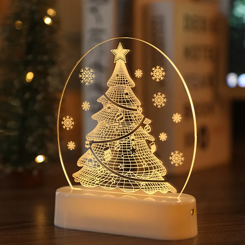 Acrylic Night Light for Christmas Gifts