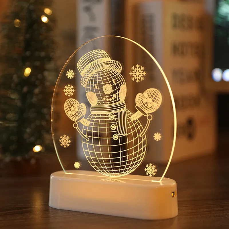 Acrylic Night Light for Christmas Gifts