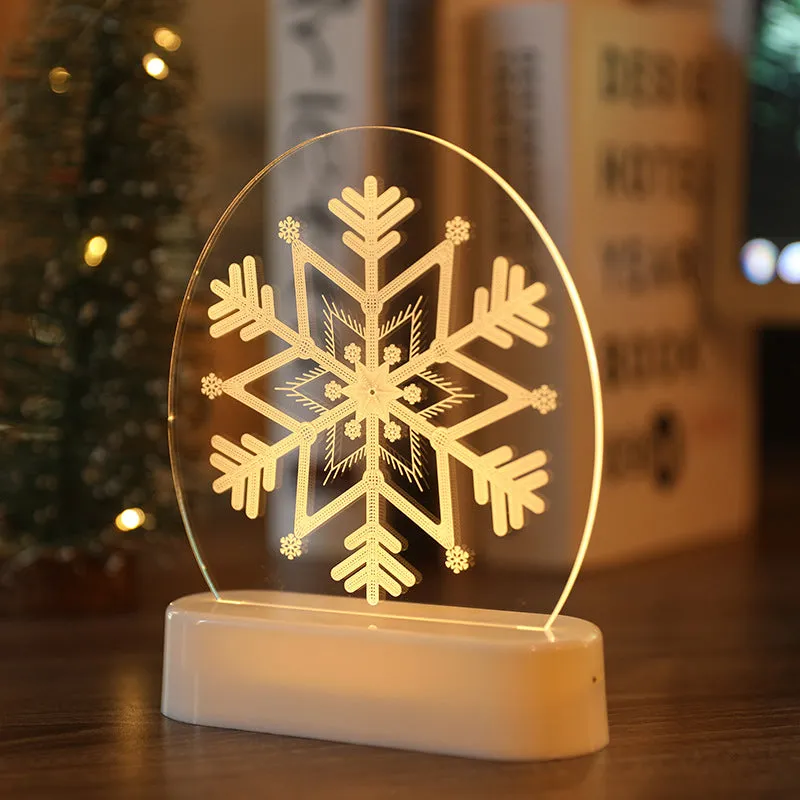 Acrylic Night Light for Christmas Gifts