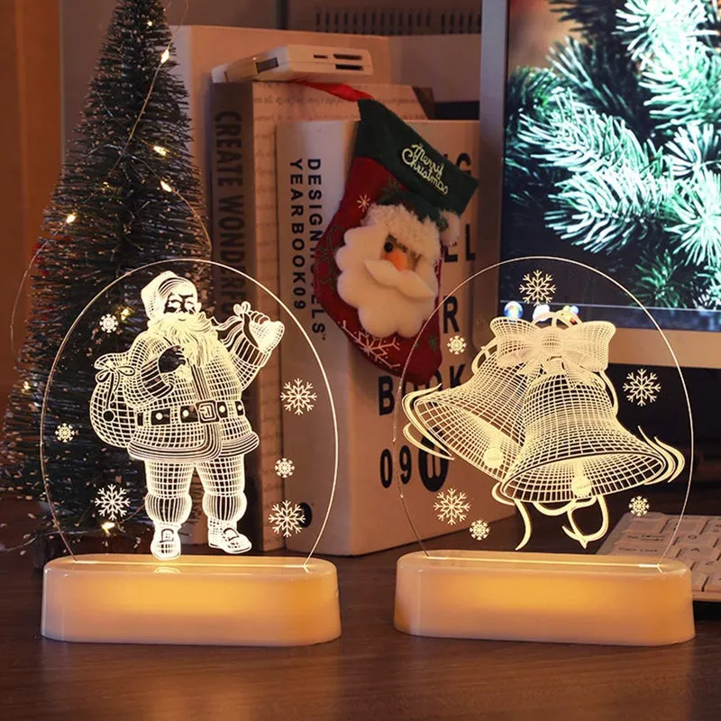 Acrylic Night Light for Christmas Gifts