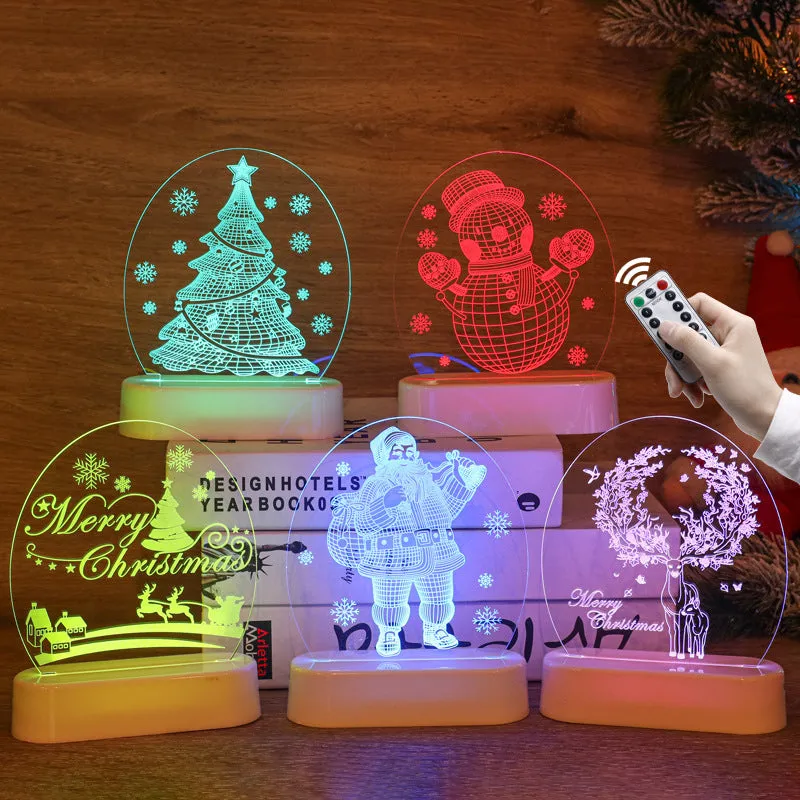 Acrylic Night Light for Christmas Gifts