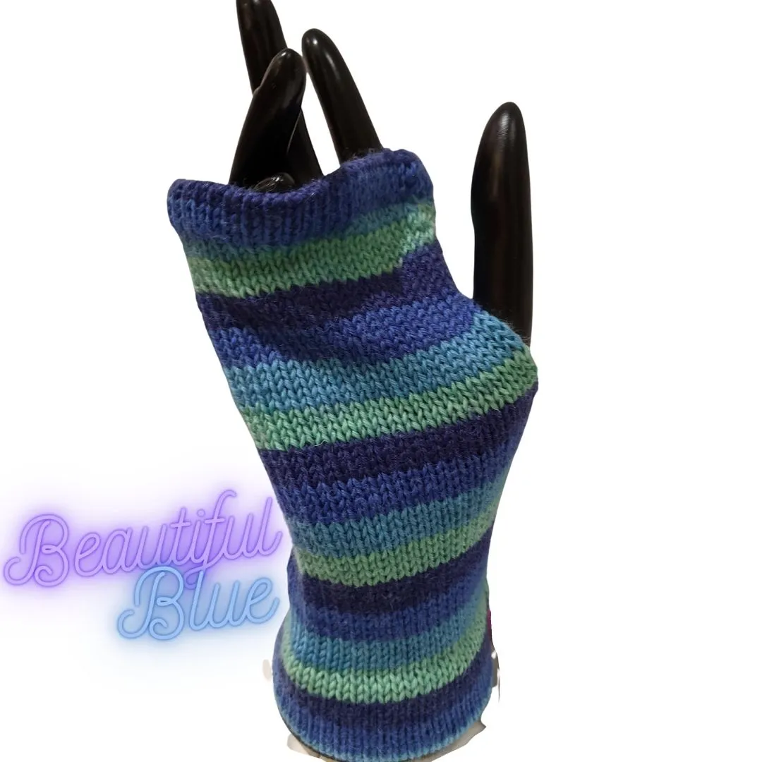 Adults Wrist Warmers - 4 colour choices. One Size (Blended Wool)