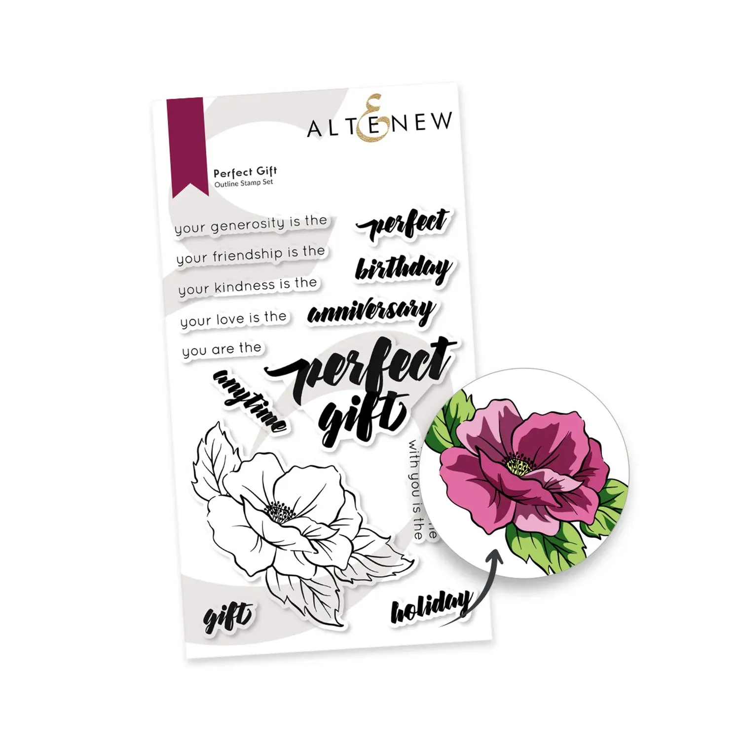 Altenew Perfect Gift Outline Stamp Set