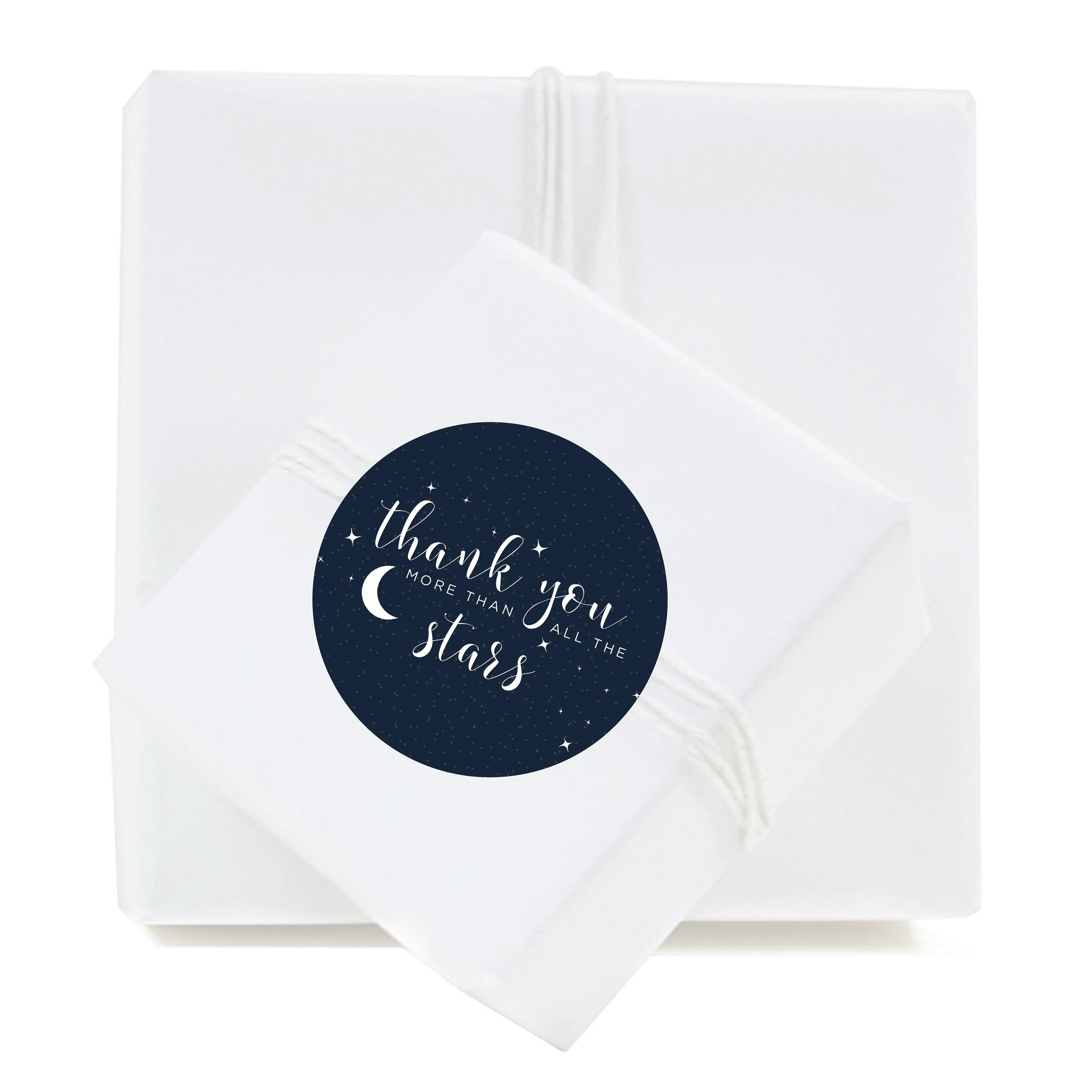 Andaz Press Love You to the Moon and Back Wedding Round Circle Label Stickers