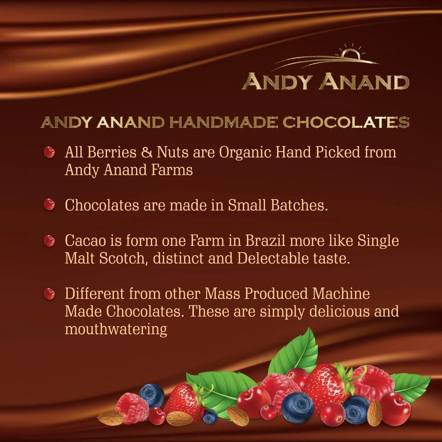 Andy Anand Dark Chocolate Sparkling Pro-secco Cordials 1 lb - Divine Chocolate Delights: Unforgettable Flavors, Treat Them to Chocolate: Gift Box for Friends and Family