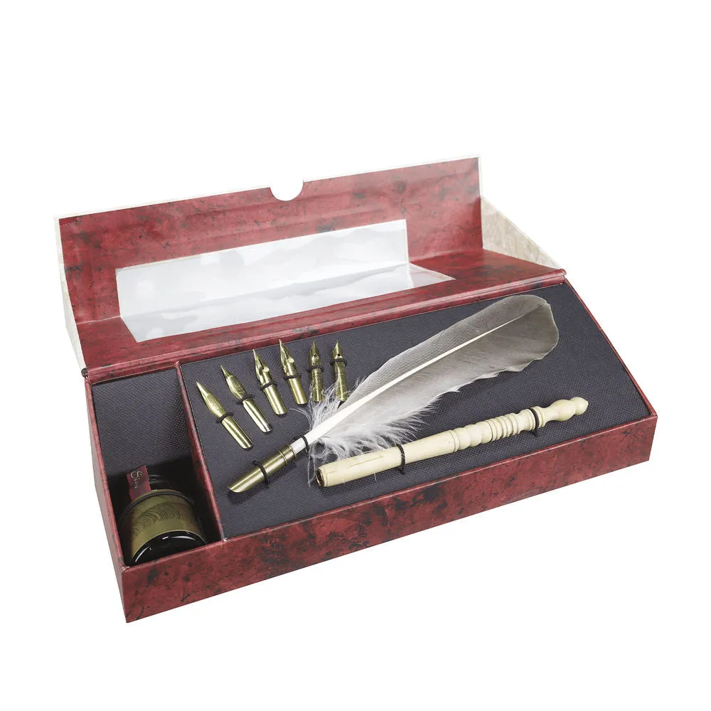 Authentic Models Feather Pen Set