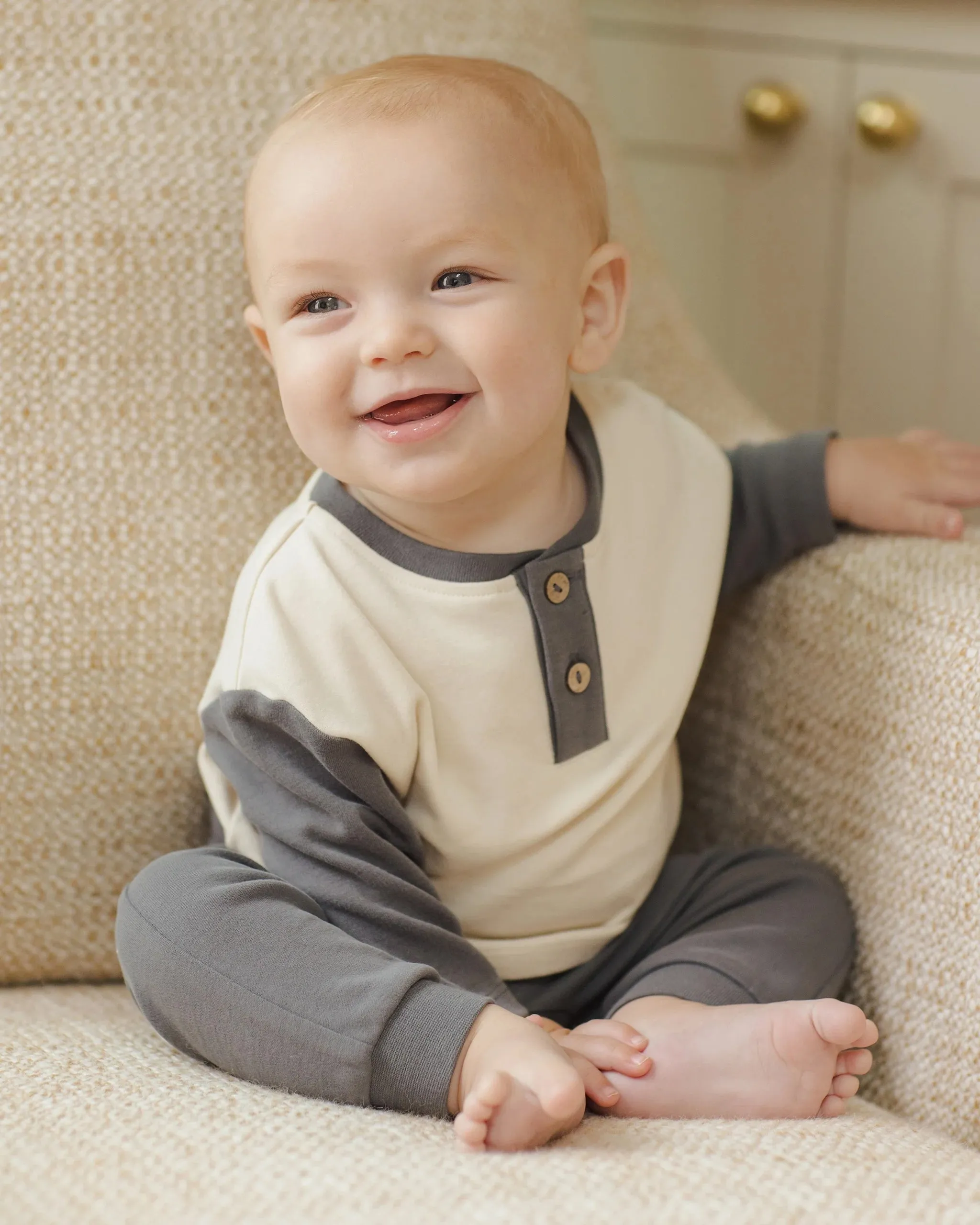 Baby Pant Set (Indigo/Ivory)