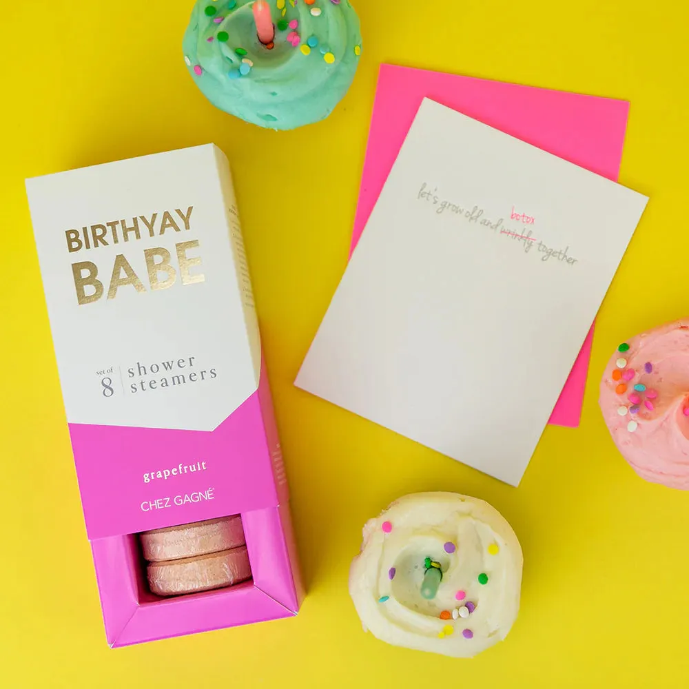 'Birthyay Babe' Grapefruit Shower Steamers