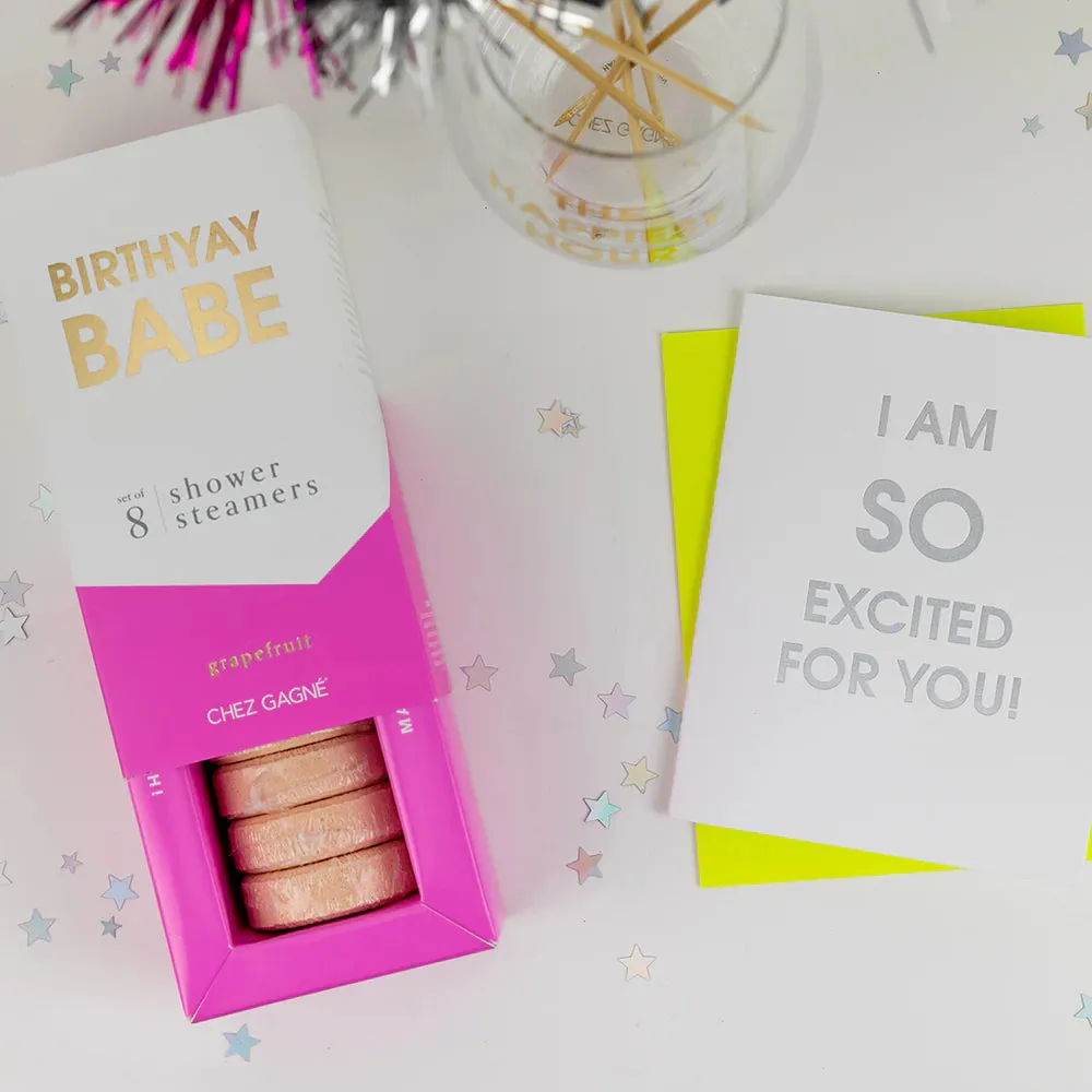 'Birthyay Babe' Grapefruit Shower Steamers