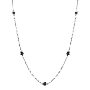 Black Diamond Station Necklace