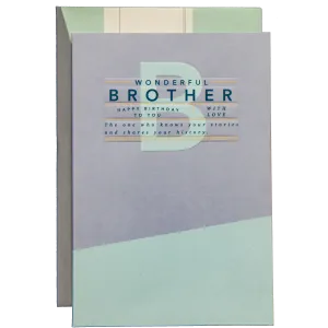 Brother Hearfelt Birthday Greeting Card