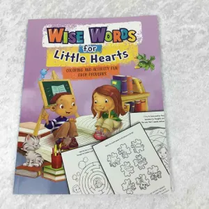 Christian Art Gifts Wise Words for Little Hearts Activity Book