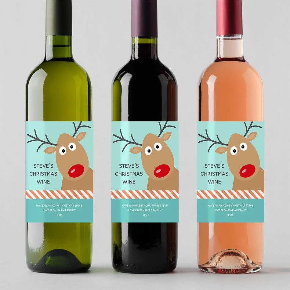 Christmas Wine Gifts - Cute Reindeer