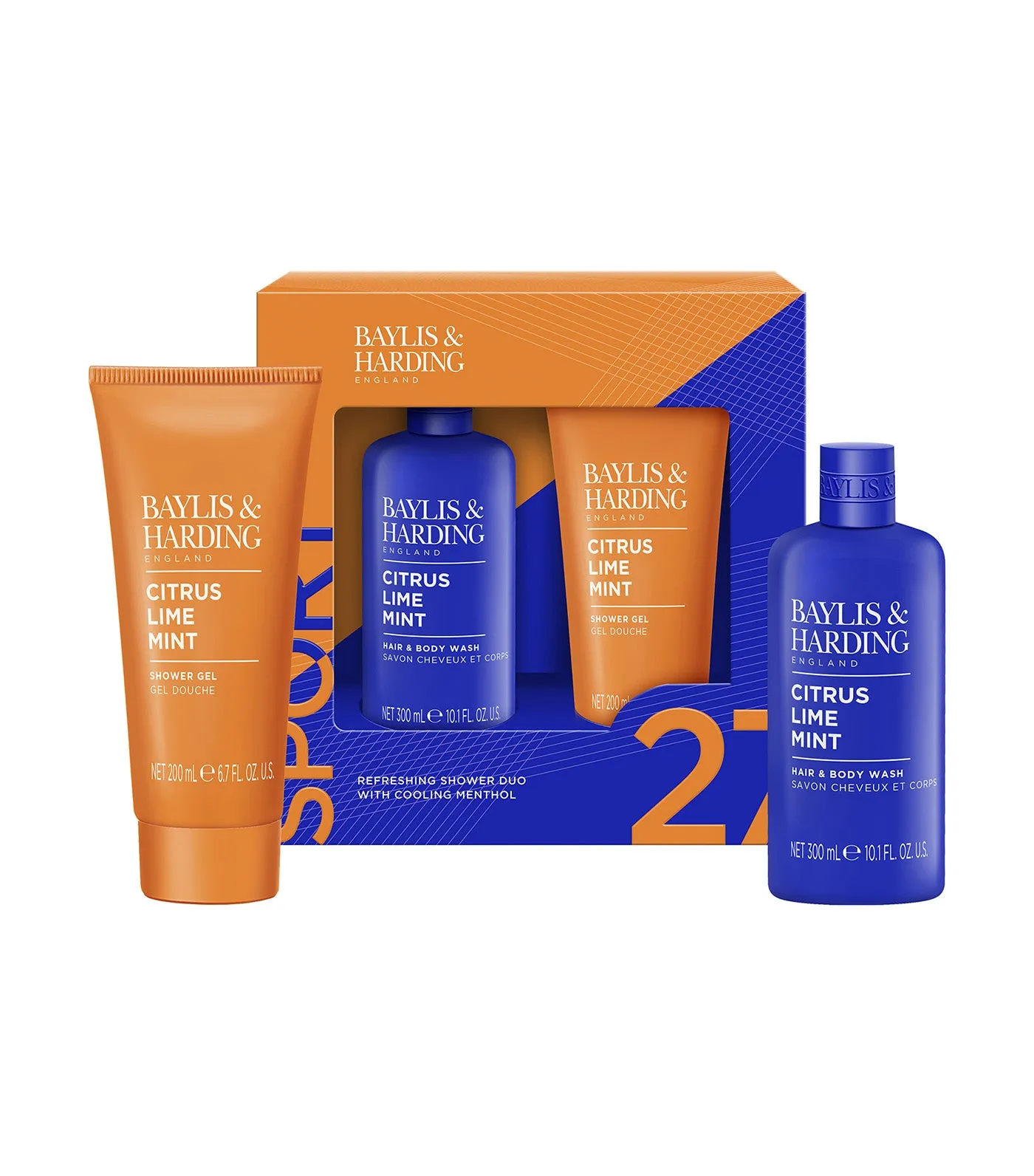 Citrus, Lime and Mint Men's Refreshing Shower Duo Gift Set