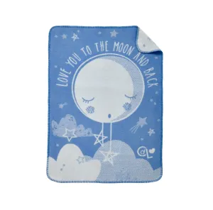 Clair de Lune Fleece Blanket Blue Over The Moon