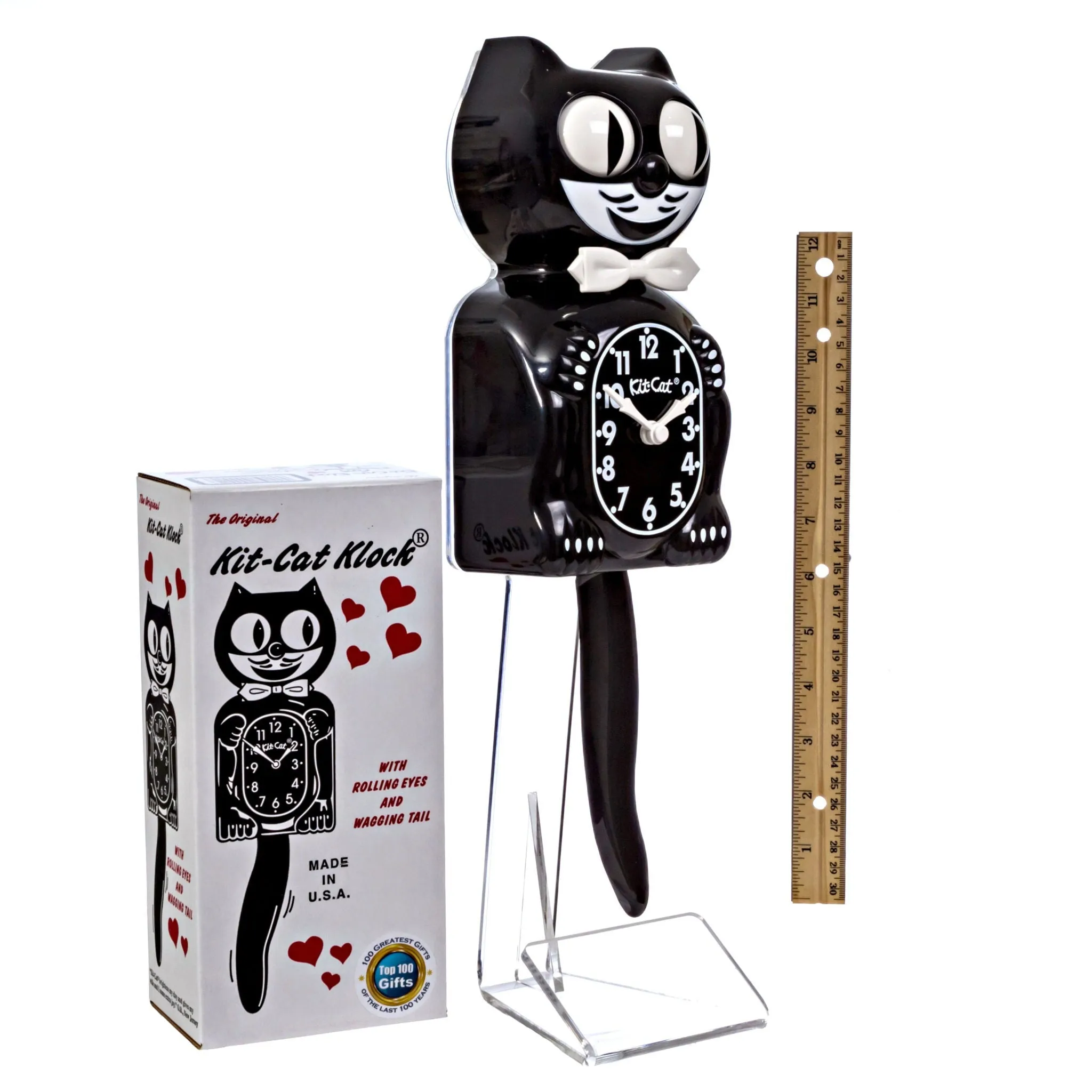 Classic Kit-Cat Klock – Black