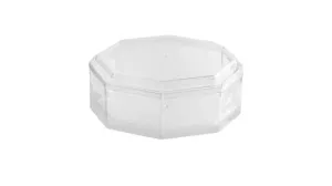 Clear Acrylic Boxes 5.25"x2" Octagonal 12 Pack