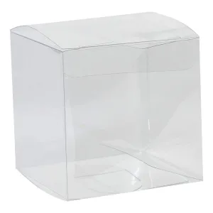 Clear Plastic Gift Boxes 3"x3"x3" 36 Pack