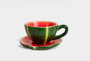 Cup and Plate Watermelon