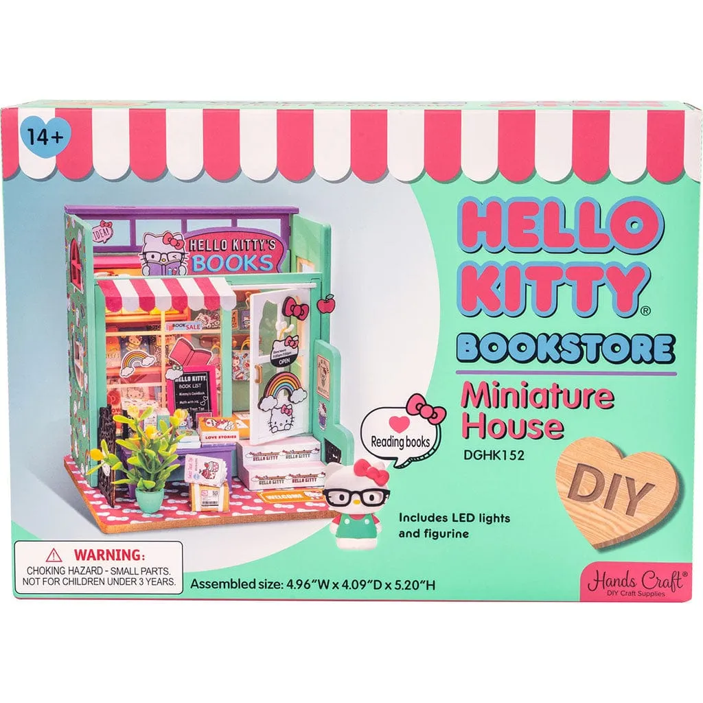 DIY Miniature Bookstore Kit - Hello Kitty's Book Store