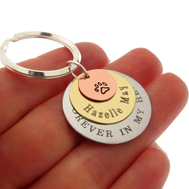 Engraved 3 Discs Key chain