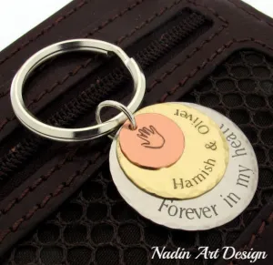 Engraved 3 Discs Key chain