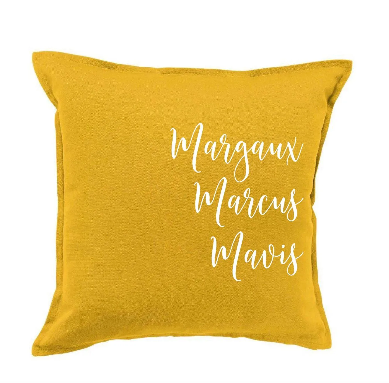 Family Names Throw Pillow Covers - 8 Colors