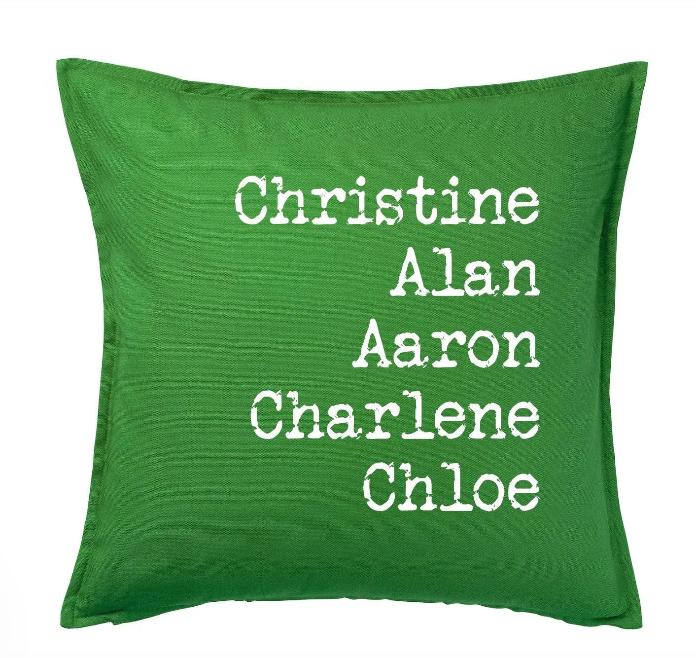 Family Names Throw Pillow Covers - 8 Colors