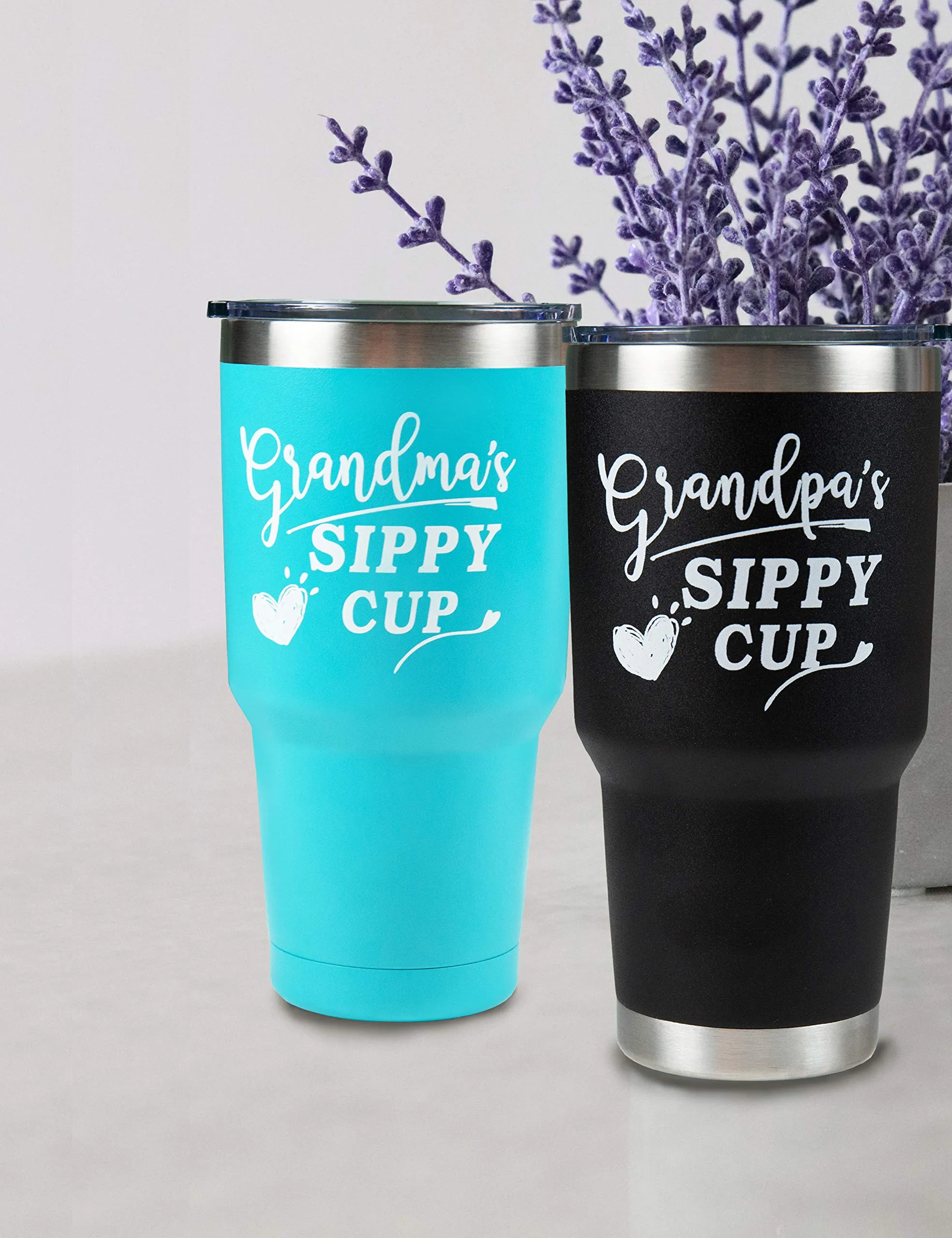 Grandma and Grandpa Mugs, Grandma Sippy Cup, Grandpa Cups, Grandpa Sippy Cup Tumbler