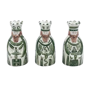 Green King Tea Lights (Set of 3)