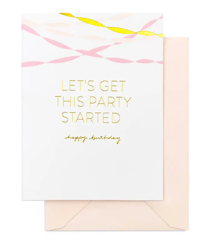 Greeting Card - Birthday Streamers