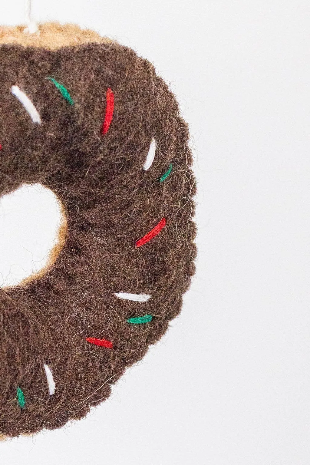 Handmade Donut Felt Ornament