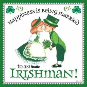 Happiness Married to Irish Magnet Wedding Gift