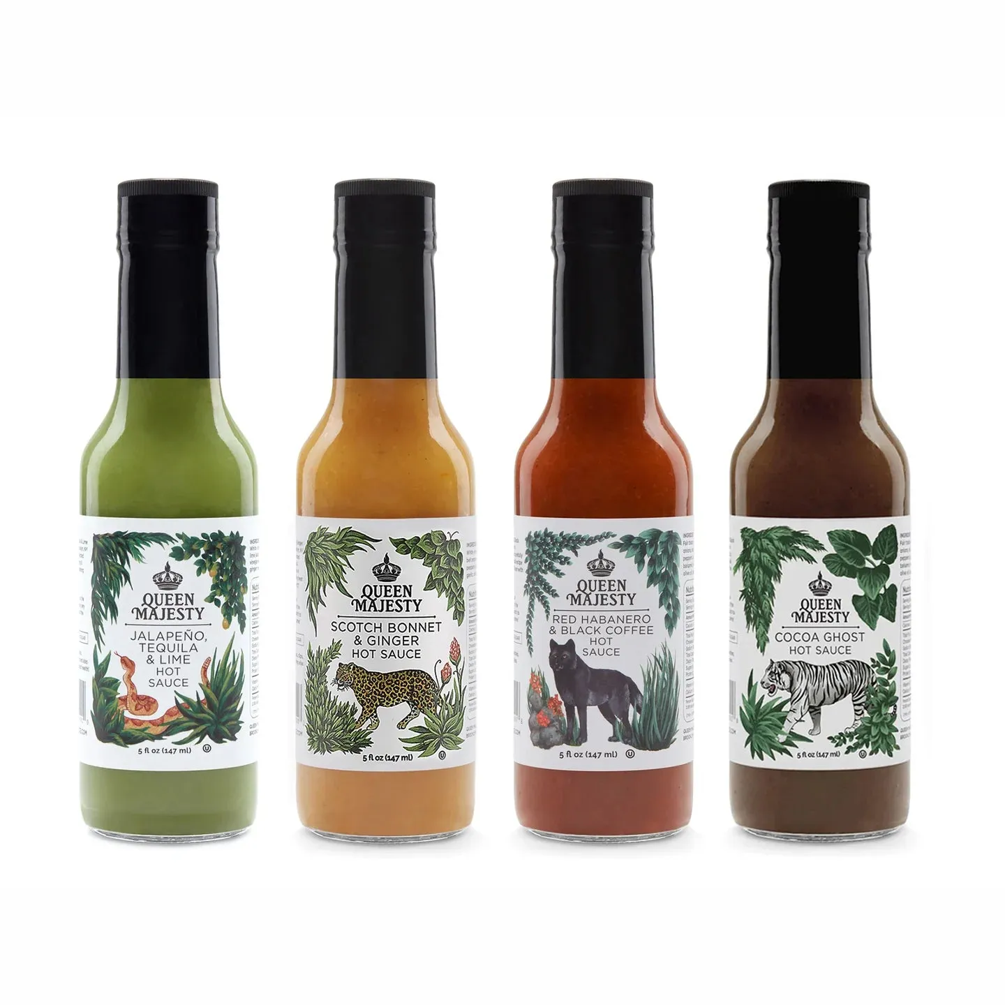 Hot Sauce Set / 4 5oz Bottles