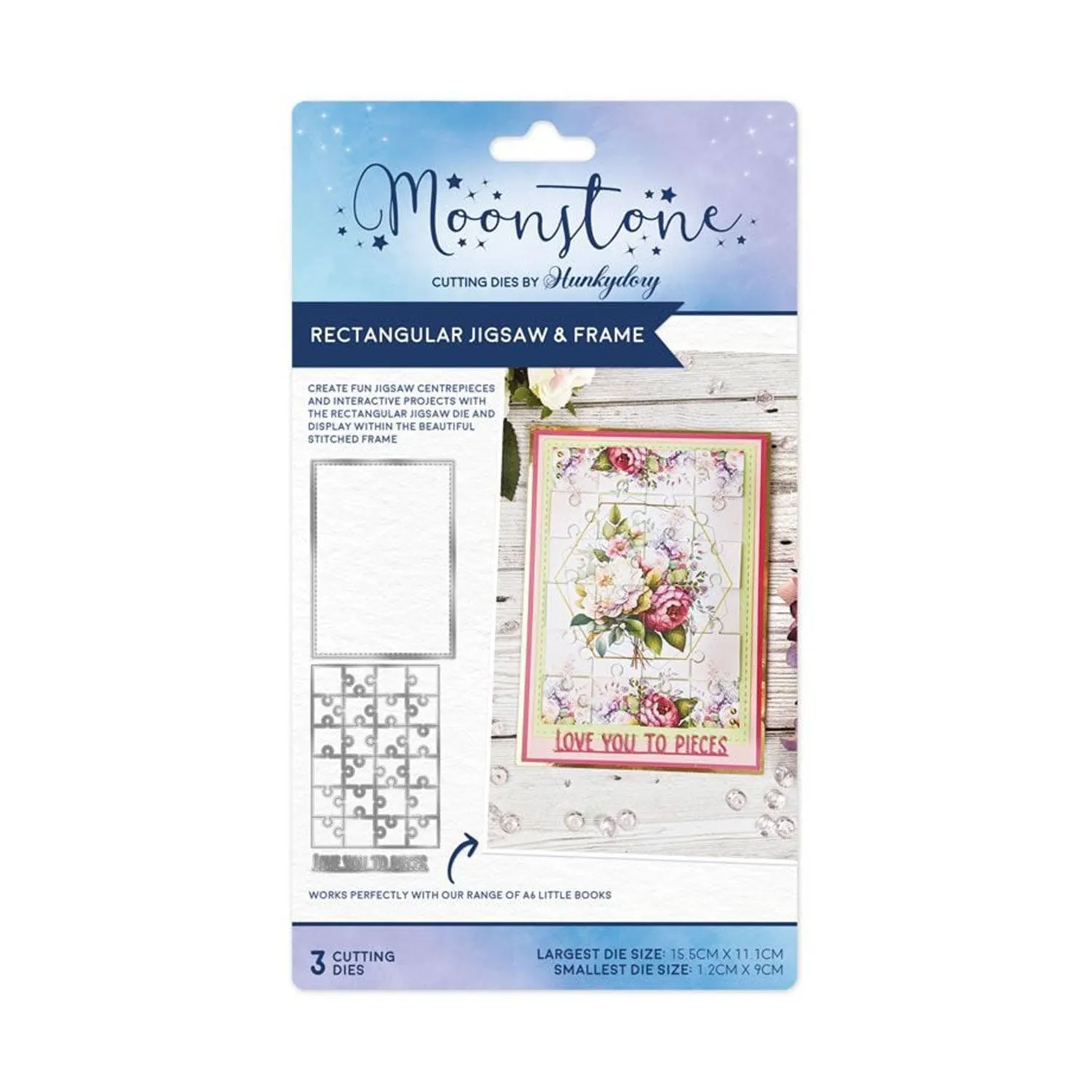 Hunkydory Moonstone Dies - Rectangular Jigsaw & Frame*