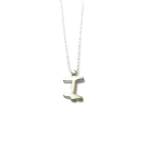 I - handwritten letter necklace