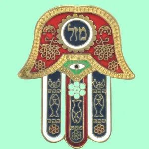 Israel Fridge magnet Hamsa Mazel magnet. Jewish gifts. Passover gift. Hanukkah.