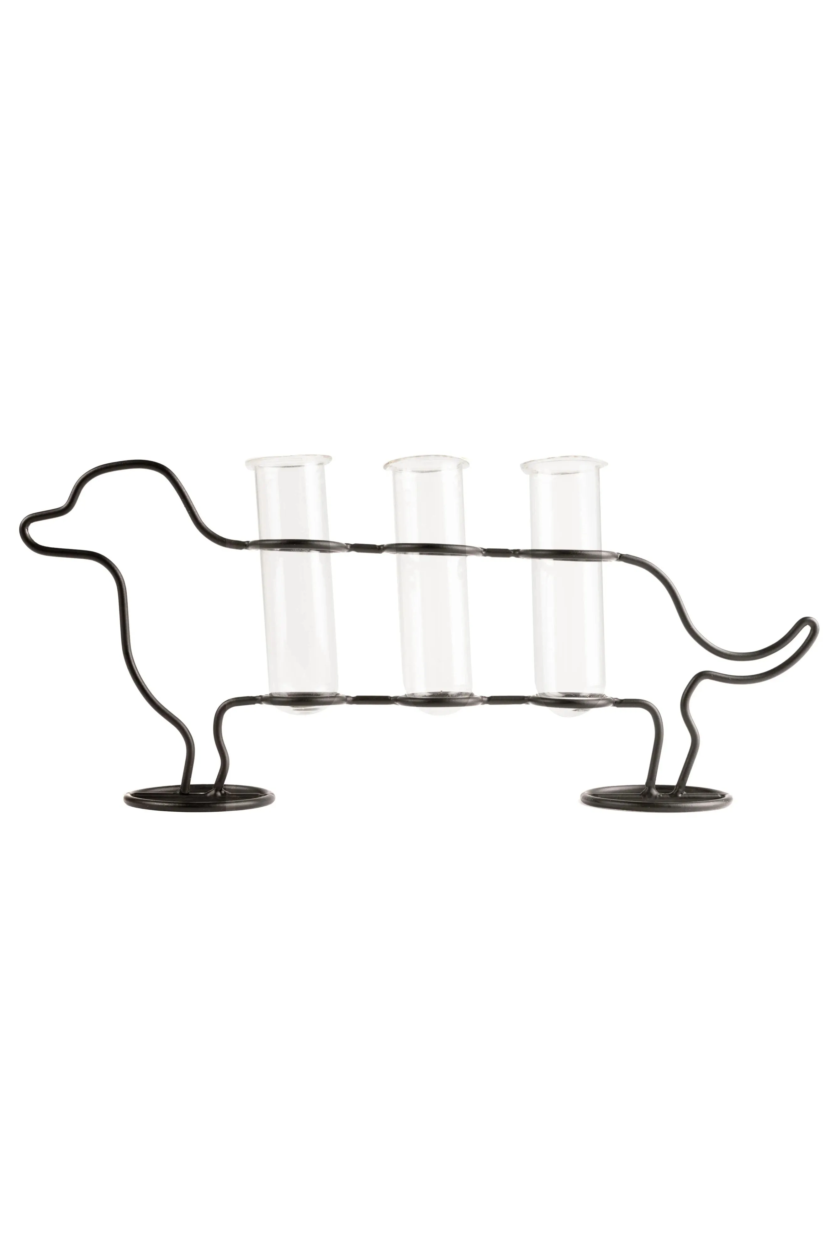 Kikkerland Doggy Triple Tube Vase