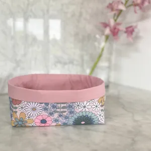 Large Pink Retro - Fabric Box