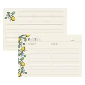 Lemon Recipe Card