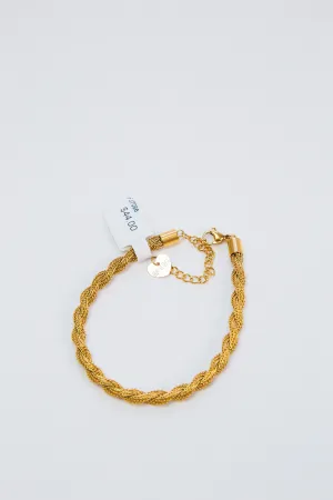 Let's Twist Again Bracelet, Gold | BRACHA