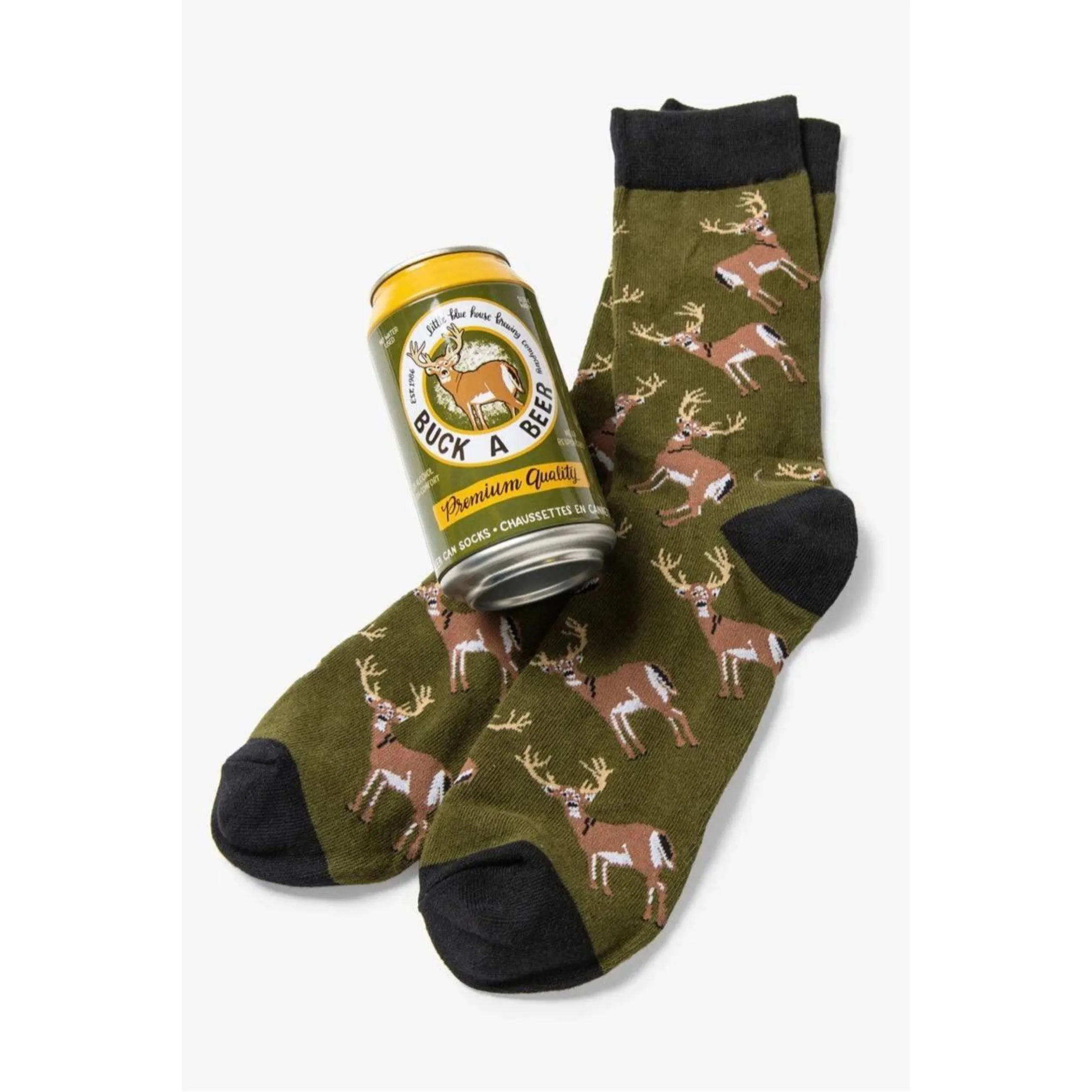 Little Blue House Beer Can Socks