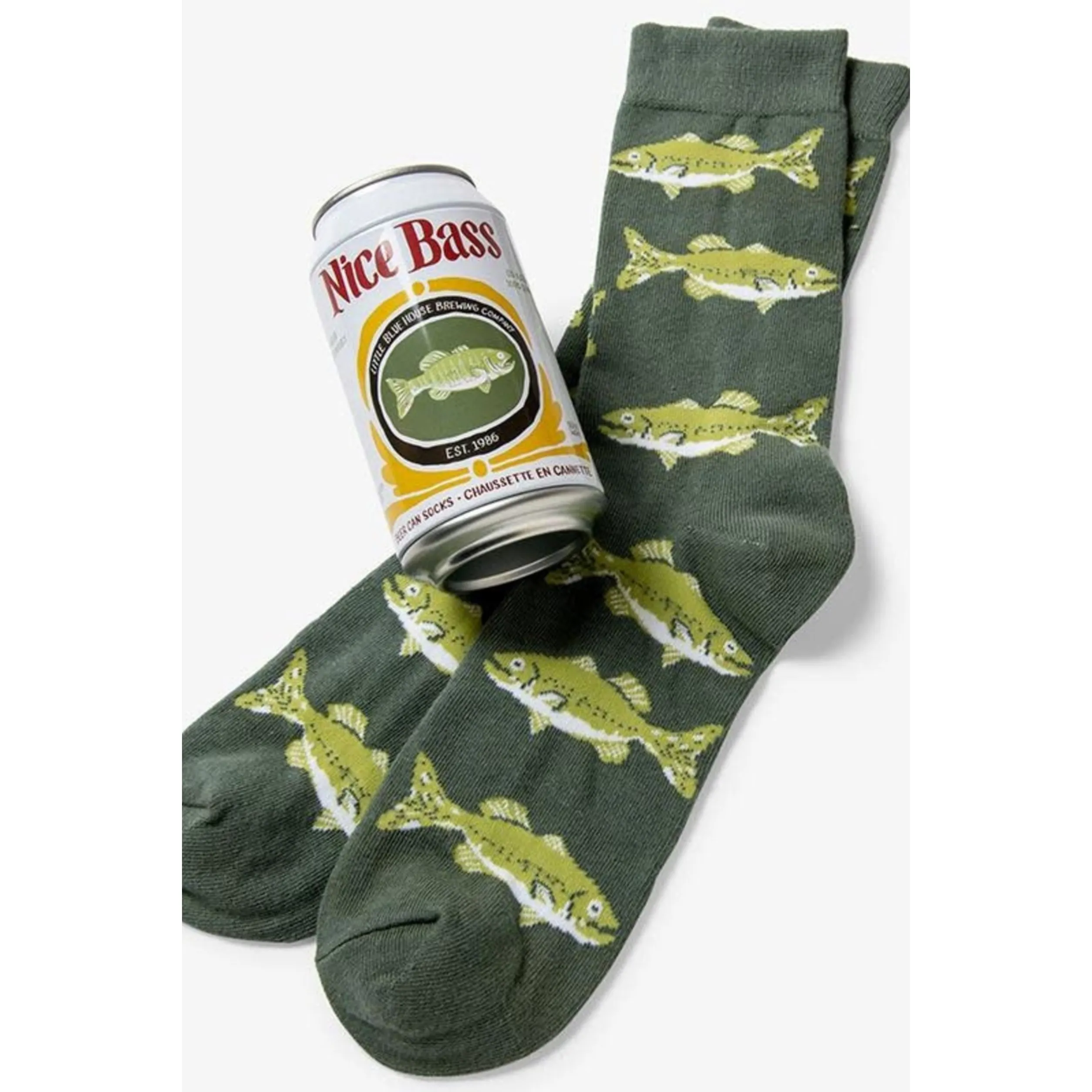 Little Blue House Beer Can Socks