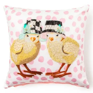 MacKenzie-Childs Spring Chicks Pillow