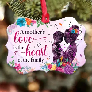 Mother Gift A Mothers Love Is The Heart Of The Family Ornament - Christmas Ornament - Ciaocustom