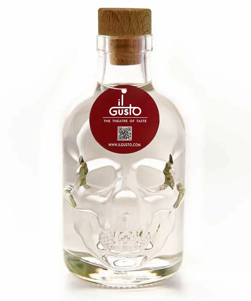 Ouzo | Unique Skull Shaped Glass Bottle | 200ml | 38% ABV