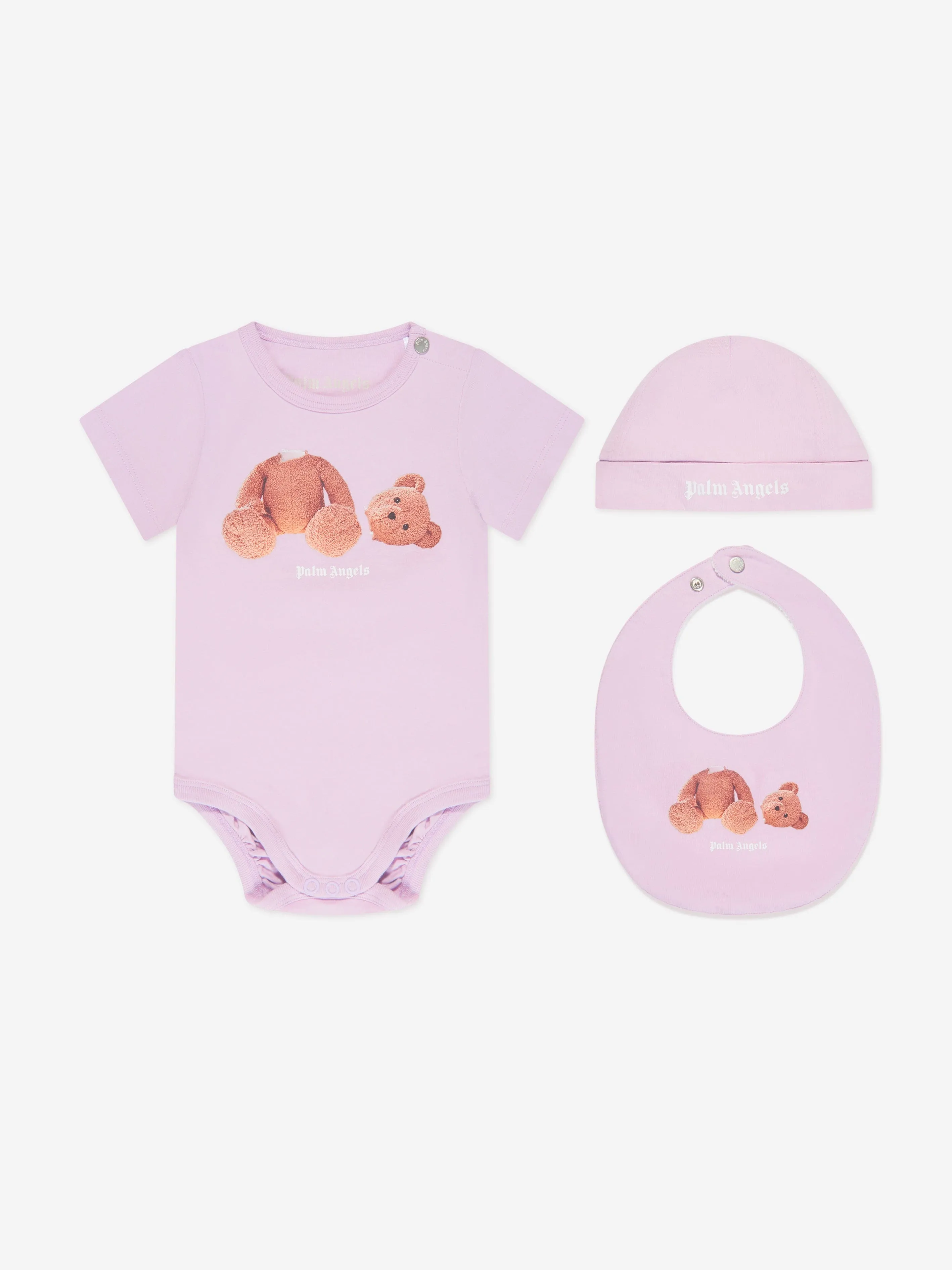 Palm Angels Baby Girls Tri-Pack Gift Set in Purple